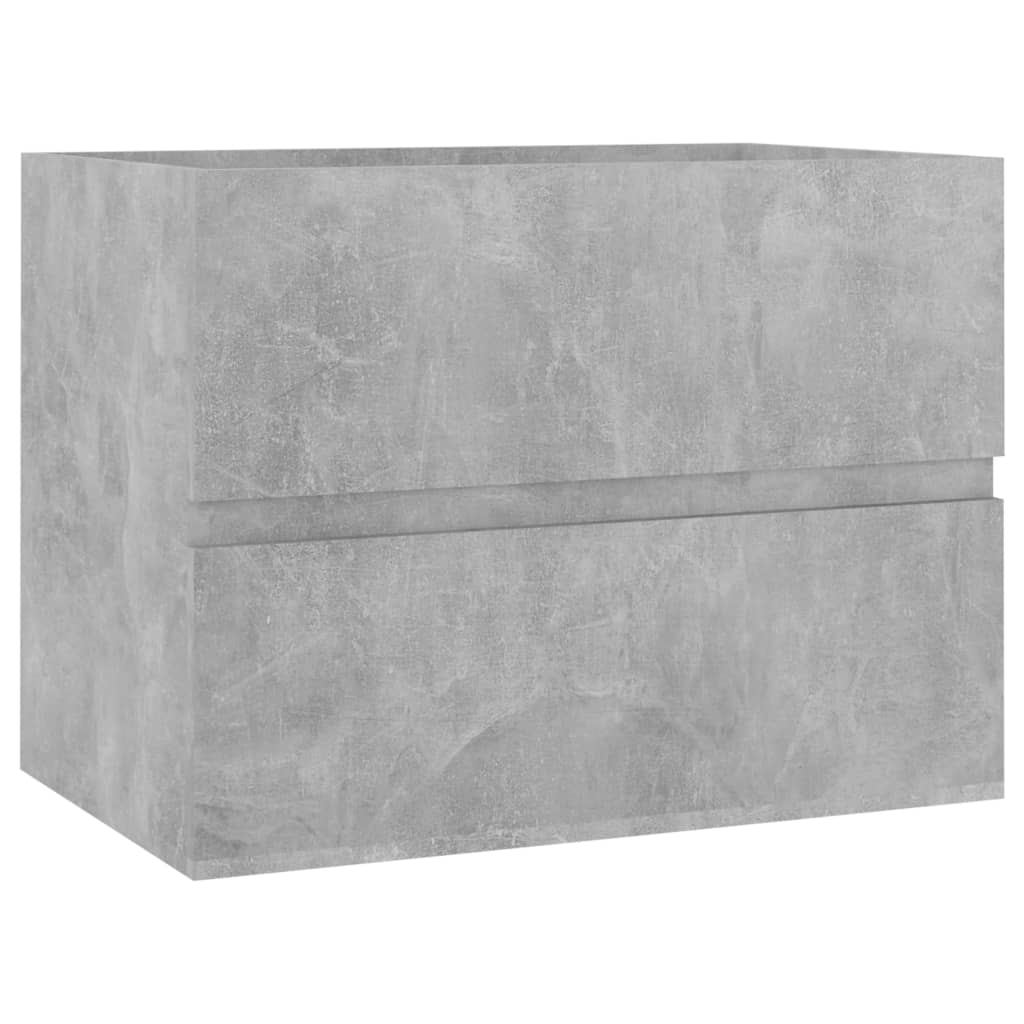 betonszürke forgácslap mosdószekrény 60 x 38,5 x 45 cm (804741)