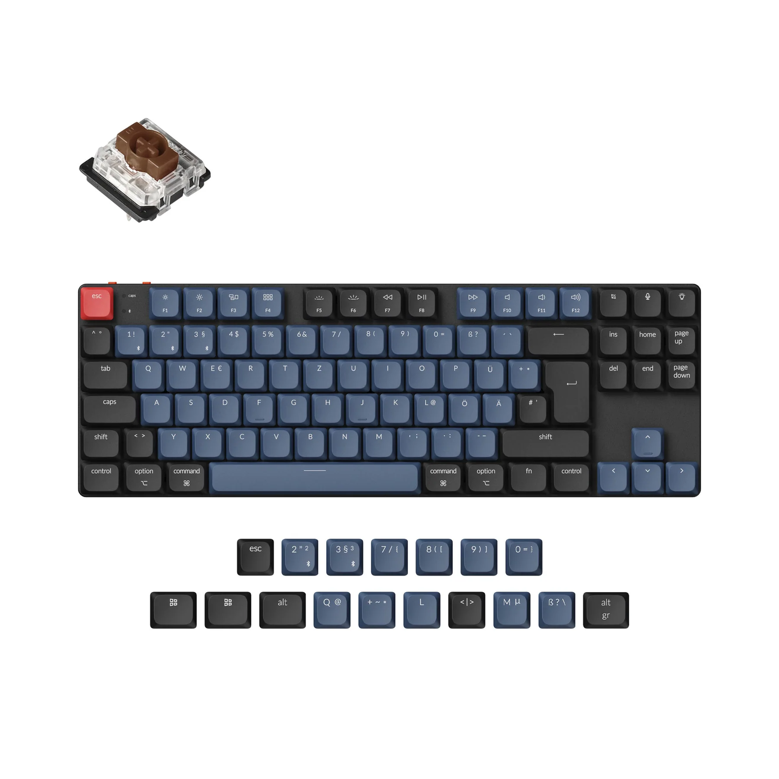 Mechanická klávesnica Keychron K1 Pro (K1P-H3-DE)