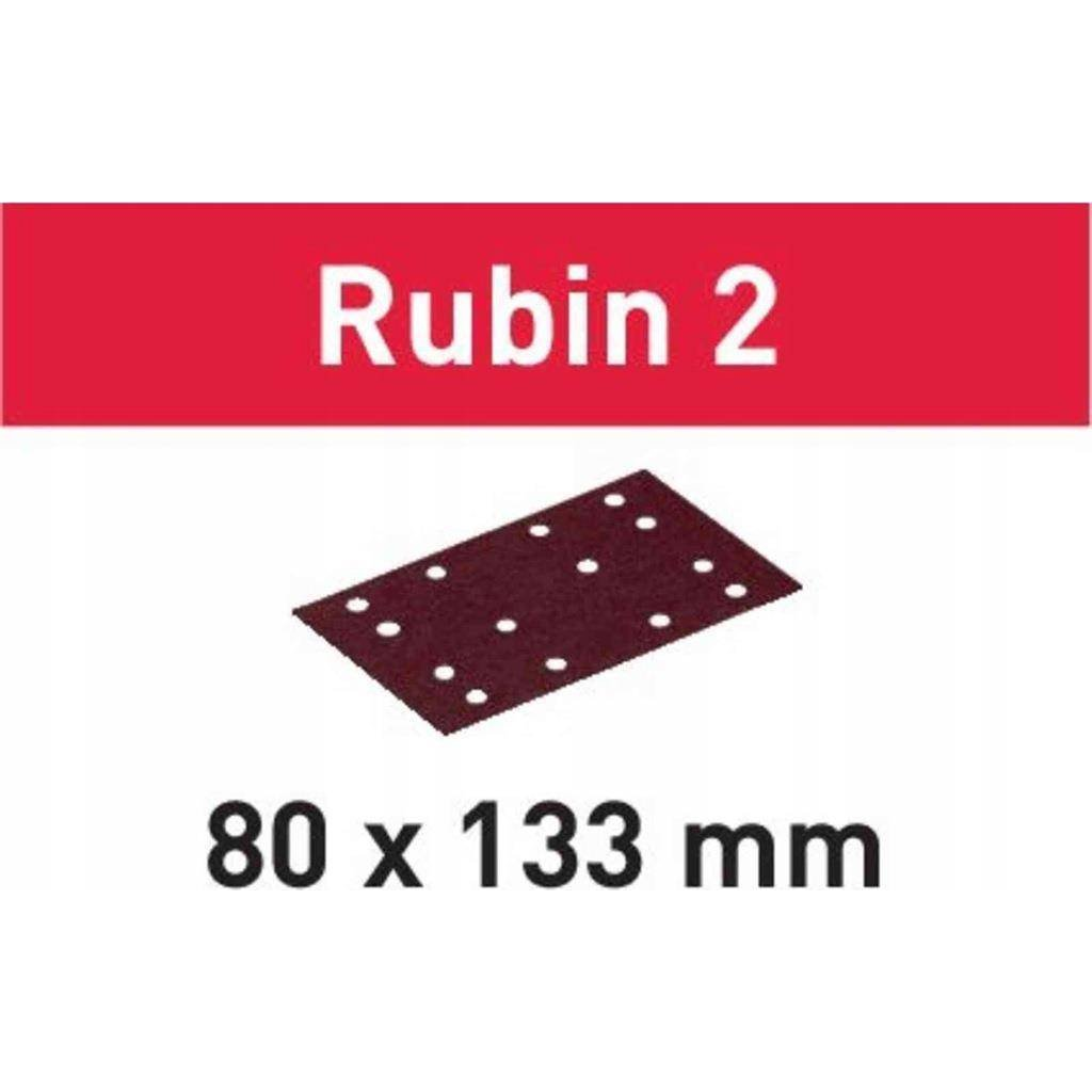 Festool 80x133 P120 RU/50 499050 Csiszolólap Szemcsézet 120 (H x Sz) 80 mm x 400 mm 50 db (FE 499050)