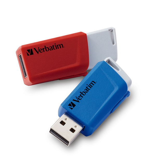 Verbatim Store 'n' Click USB флаш памет 32 GB USB Тип-A 3.2 Gen 1 (3.1 Gen 1) Син, Сив, Червен