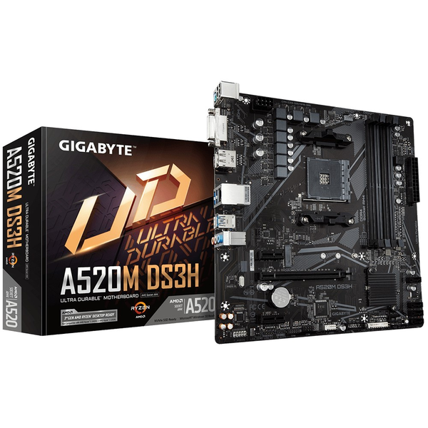 Gigabyte A520M DS3H (rev. 1.x) Гнездо AM4 микро ATX