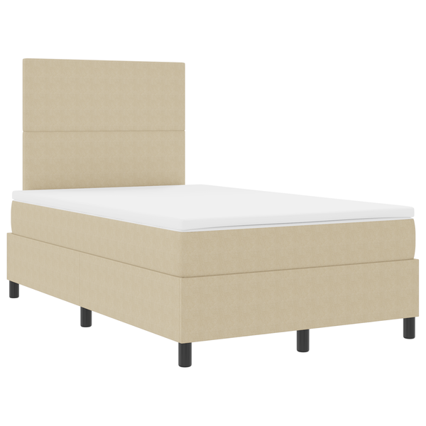 Box Spring ágy matrac & LED fény zöld szürke kicsi kettős kordbársony szövet