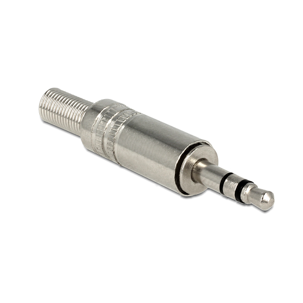 DELOCK Klinkestecker 3,5mm 3Pin lötbar silber
