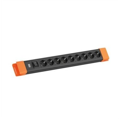 Bachmann BM005918 Elosztó kapcsolóval Fekete, Narancs Védőérintkezős 1 db (BM005918)