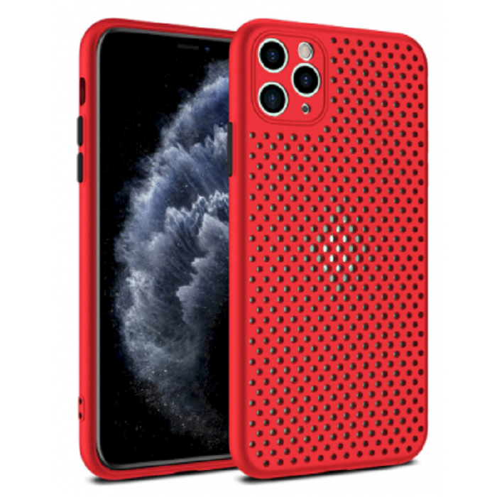 Fusion Breathe Case Apple iPhone 7 / 8 / SE (2020) Szilikon Tok - Piros (FSN-BR-BC-IPH78-RE)