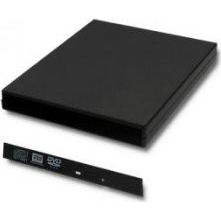 Kieszeń Qoltec na napęd optyczny CD/DVD SATA 12.7mm - USB 2.0 (51866)