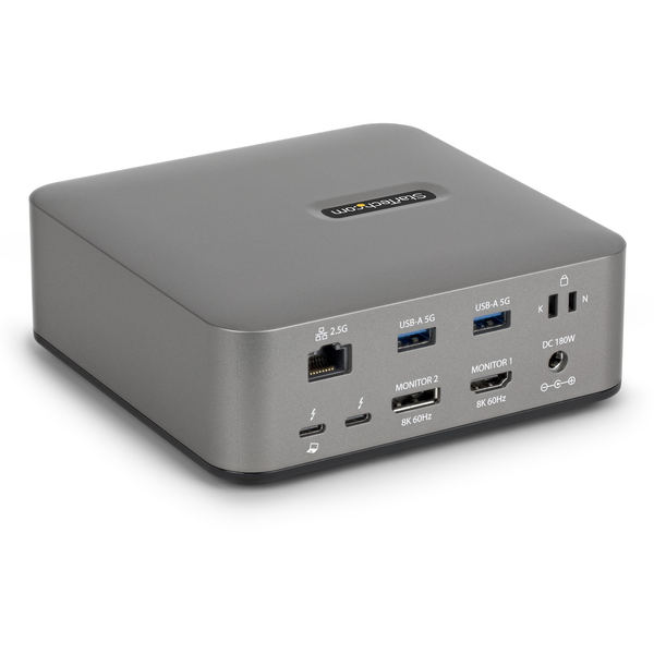 StarTech.com 215UE-TB5USB4DOCK laptop dock & poortreplicator Bedraad Thunderbolt 5 Grijs