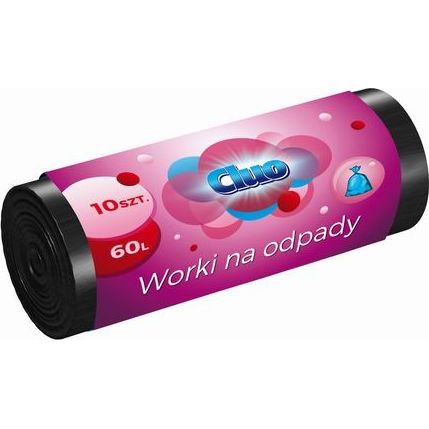  Staples Worki na śmieci cluo ldpe 60l czarne 10/rol