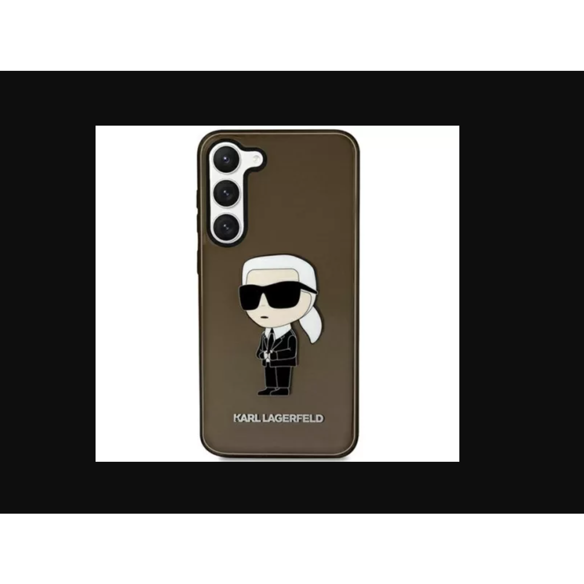Karl Lagerfeld Samsung Galaxy S23 Hátlapvédő Tok - Barna (KLHCS23SHNIKTCK)