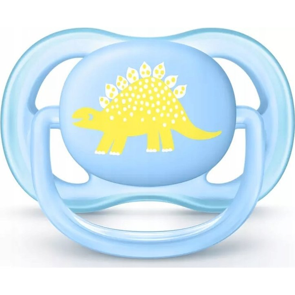 Philips AVENT SCF544/10 ciuccio per bambino Ciuccio ultra morbido Ortodontico Silicone Blu, Giallo