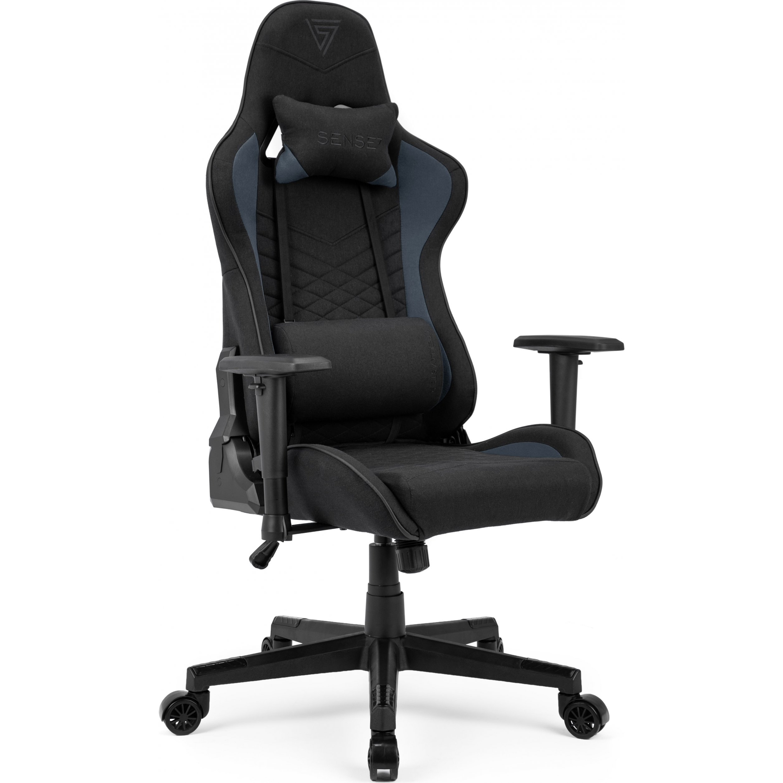 SENSE7 Spellcaster Gamer Szék Szövet Fekete-Kék