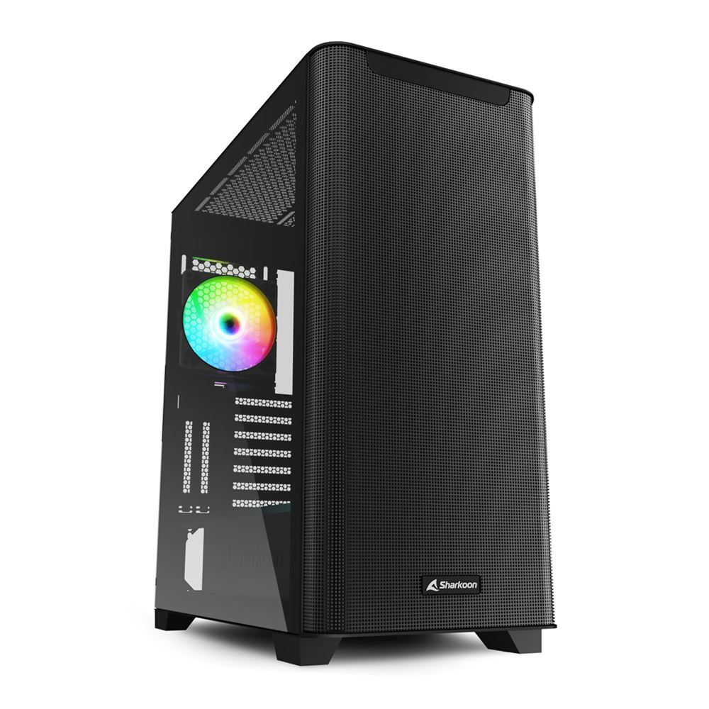 Sharkoon M30 RGB táp nélküli abakos ház fekete (4044951037940) (4044951037940)