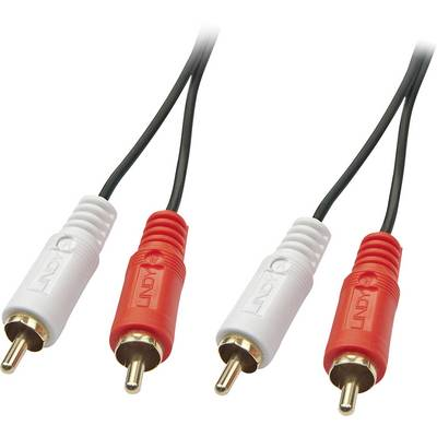 Lindy 35661 lydkabel 2 m 2 x RCA Rød, Hvid