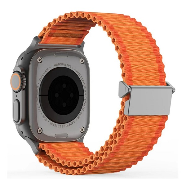 Dux Ducis YC pótszíj (egyedi méret, kicsi, nylon, SPORT) NARANCSSÁRGA Apple Watch Series 5 40mm / Watch Series 4 40mm / Watch Series 3 38mm (GP-162962)