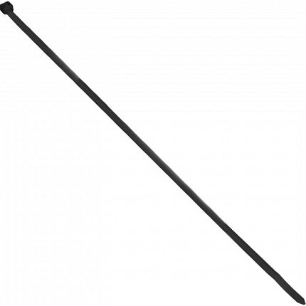 Kábelkötegelő, fekete, UV-álló, 7,5 mm széles, 500 mm hosszú, 100 db.