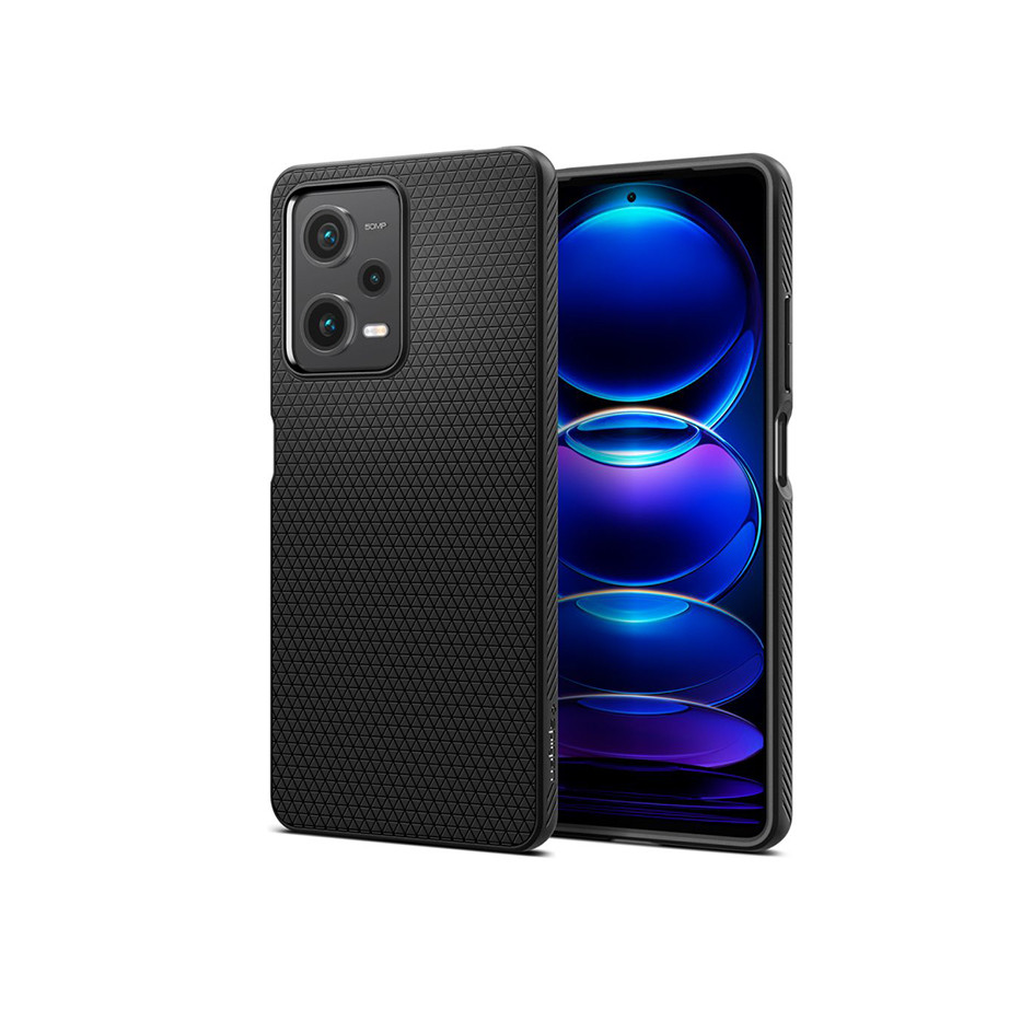 Xiaomi Poco X5 Pro 5G/Redmi Note 12 Pro 5G ütésálló hátlap - Spigen Liquid Air -fekete (SP0225)