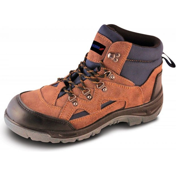 Защитни ботуши Dedra-Polonia, Изработени от велур, Кафяво/Черно