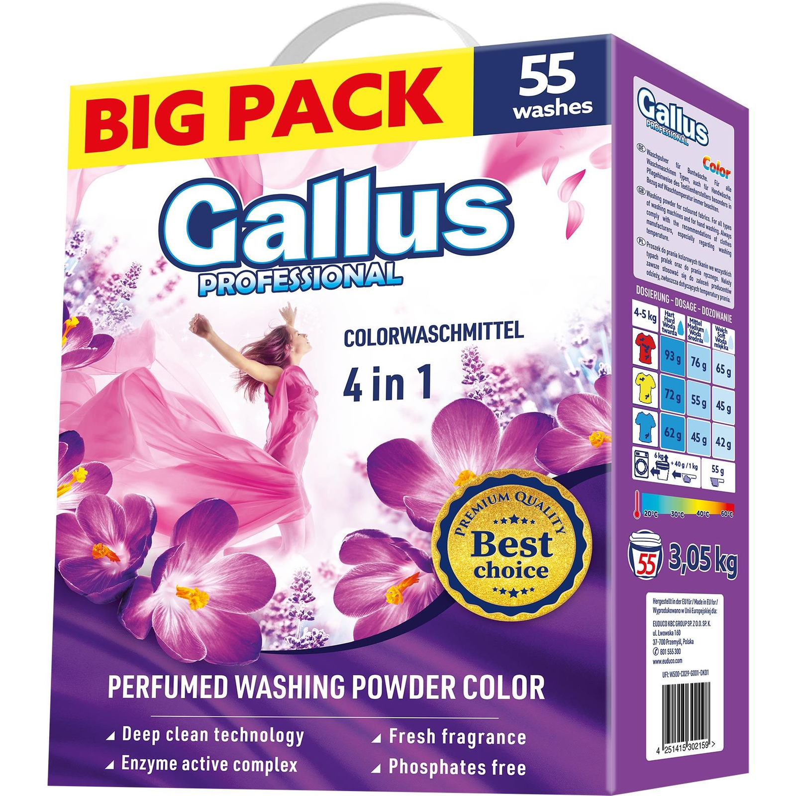 Gallus Professional Color mosószer 3.05 kg (4251415302159) (4251415302159)