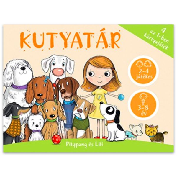 Pozsonyi Pagony Kutyatár 4 az 1-ben kártyajáték (105341) (105341)
