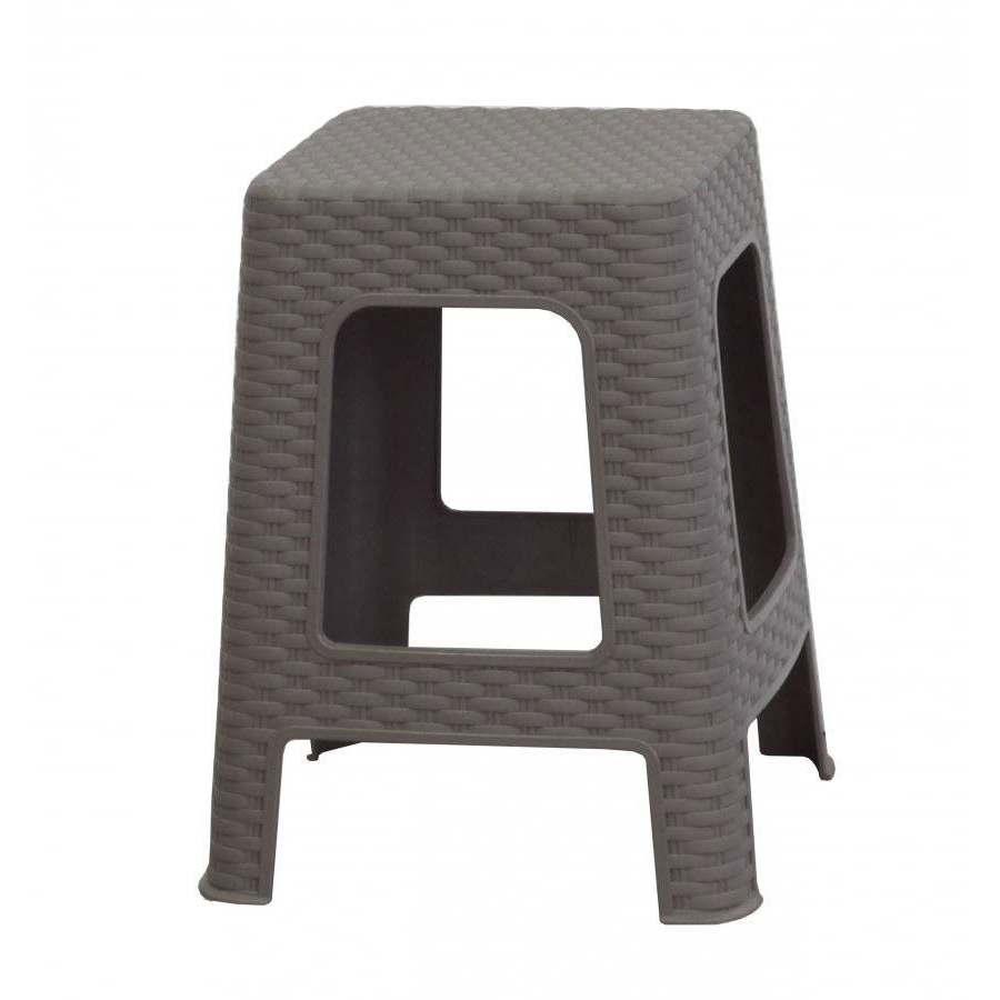 MEGA PLAST Kerti ülőke I polyrattan cappuccino 36 x 33 x 33cm (8606018205677)