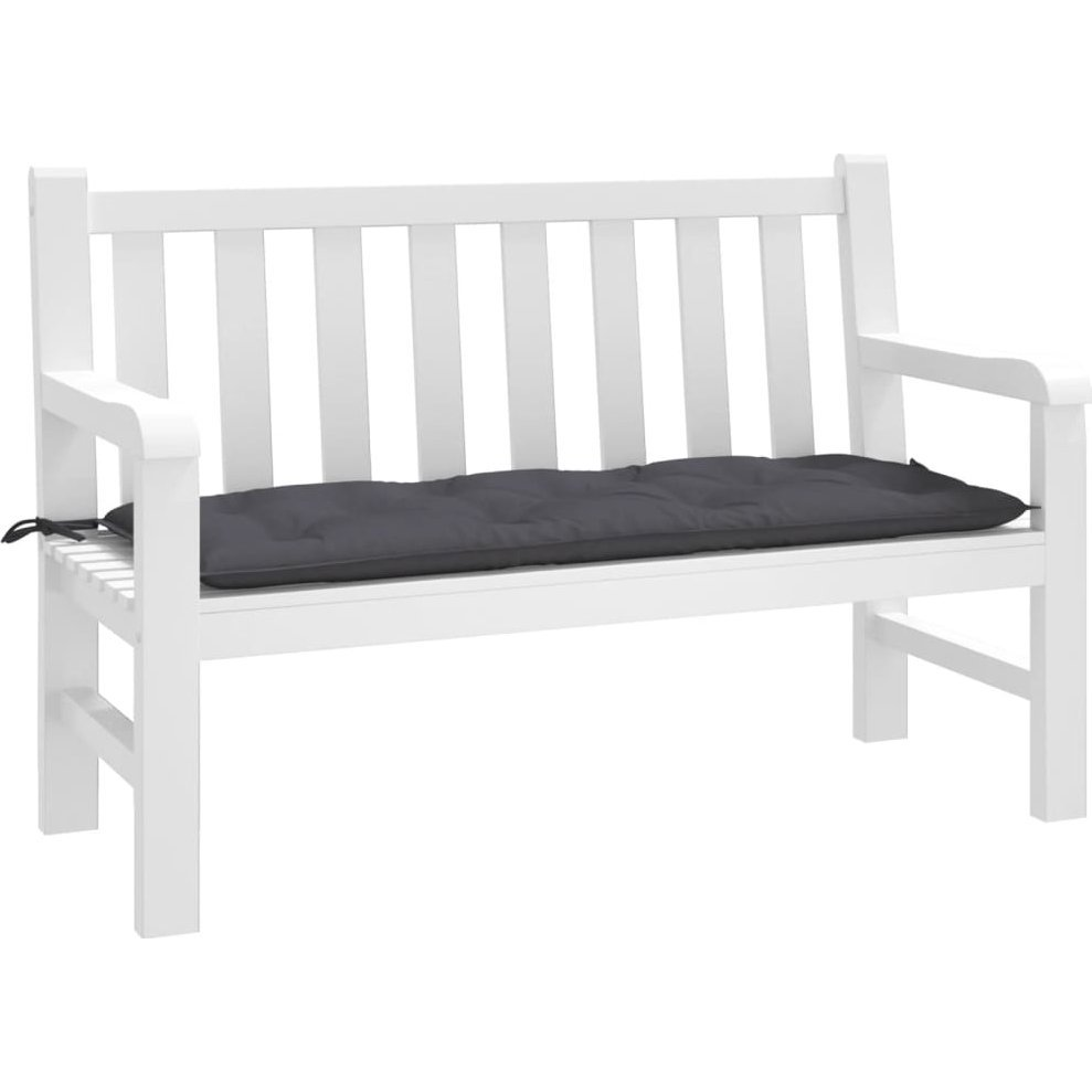 antracitszürke oxford szövet kerti padpárna 120 x 50 x 7 cm (361583 VidaXL)