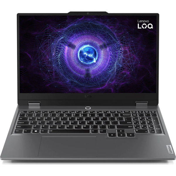 Lenovo LOQ Intel® Core™ i5 i5-12450HX Laptop 39,6 cm (15.6") Full HD 16 GB DDR5-SDRAM 512 GB SSD NVIDIA GeForce RTX 3050 Wi-Fi 6 (802.11ax) Szürke