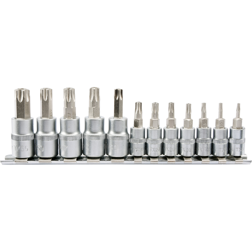 YATO Bithegy dugófejjel Torx Tamperp. 12 r. (1/4 col L=37mm T8-T30, 3/8 col