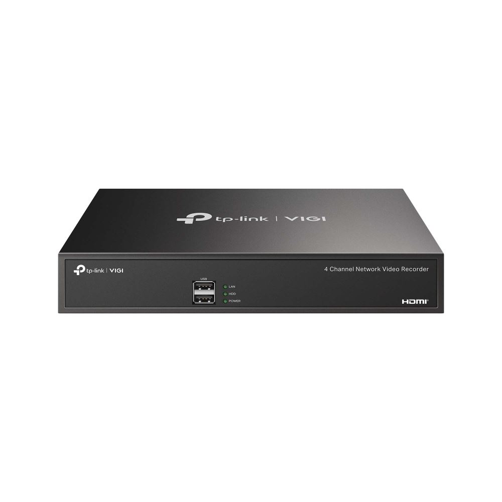TP-Link VIGI NVR1004H 4 csatornás NVR fekete (NVR1004H)