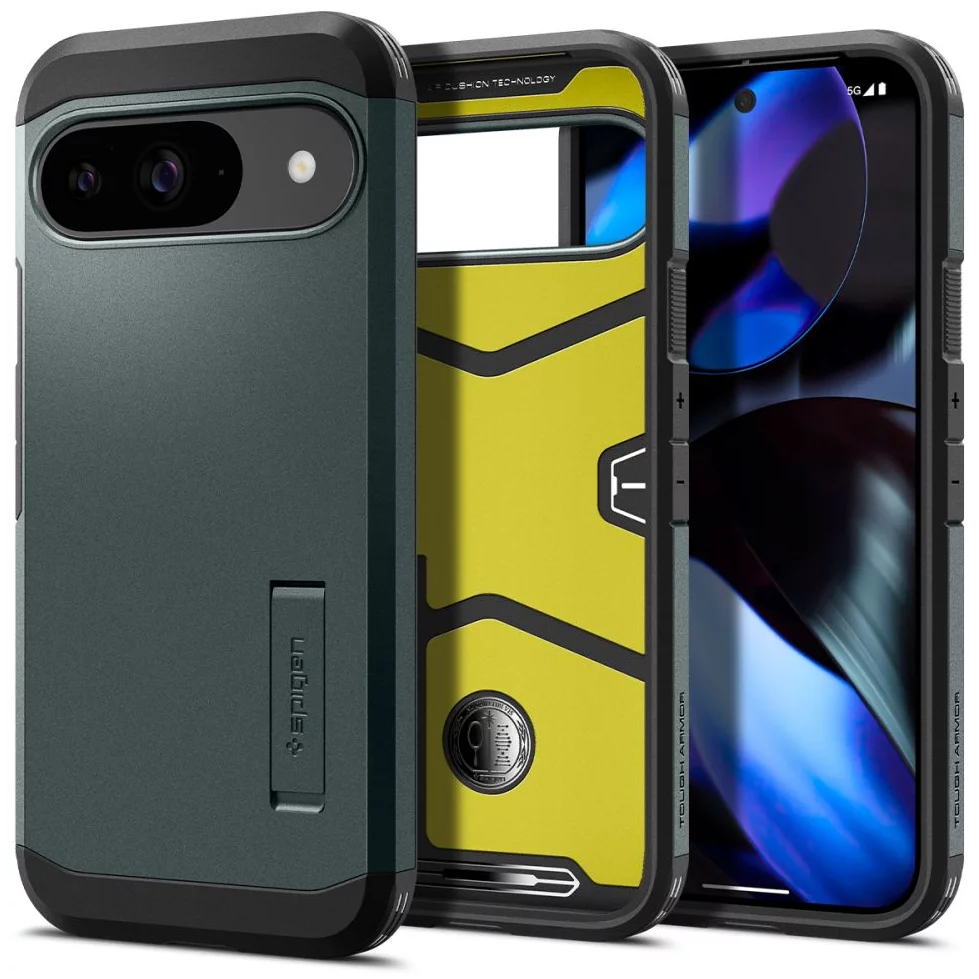 Spigen Tough Armour Google Pixel 9 / 9 Pro tok zöld (ACS07694) (ACS07694)