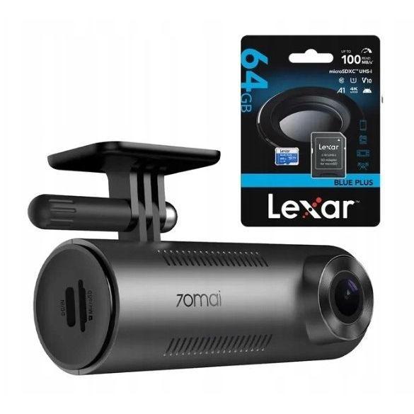 Autokamera 70Mai M310 Dash Cam tmavosivá + pamäťová karta Lexar 64GB