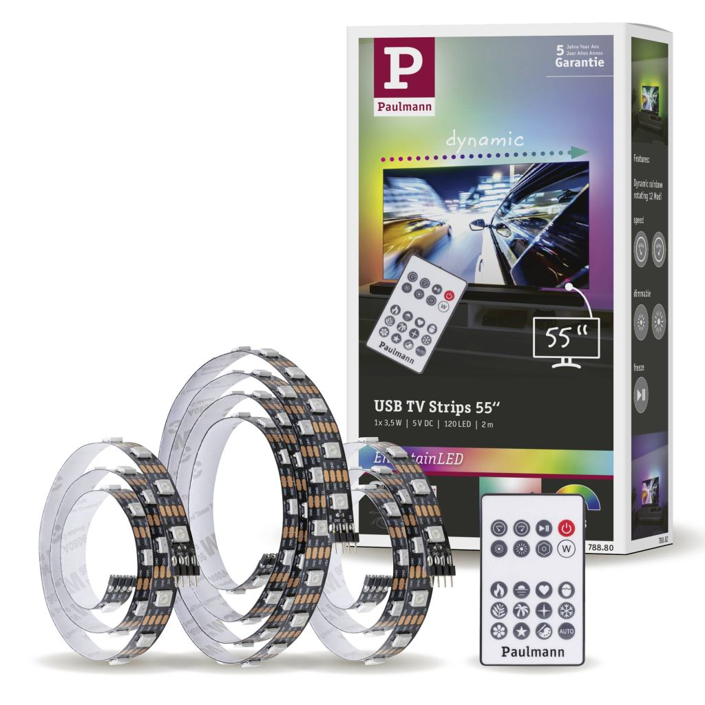 Paulmann LED csík USB csatlakozóval 5V 2m RGB (78880) (p78880)