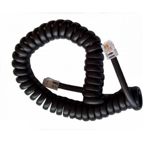 Kabel telefoniczny skręcany 2m Czarny (TEL0032A)
