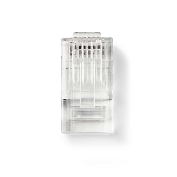 Nedis CCGB89305TP sodrott kábelre, UTP RJ45 CAT6 csatlakozó dugó, szerelhető, aranyozott, 10db/csomag (CCGB89305TP)