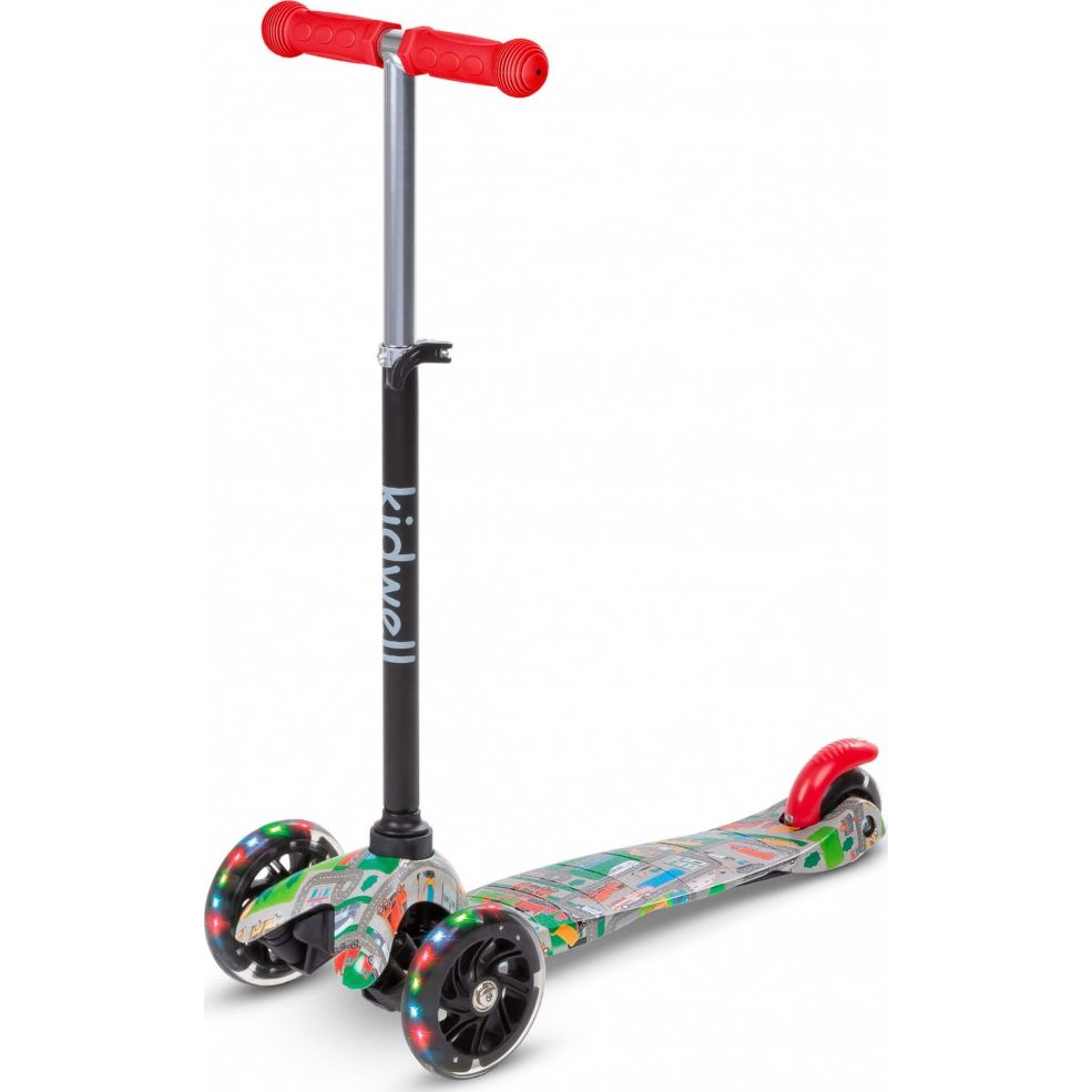 Kidwell Uno City Háromkerekű gyerek roller LED fénnyel (HUBAUNO01A6)