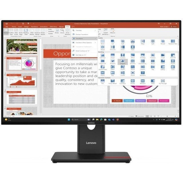 Lenovo ThinkVision T27-40 LED display 68,6 cm (27") 1920 x 1080 Pixel Full HD Nero