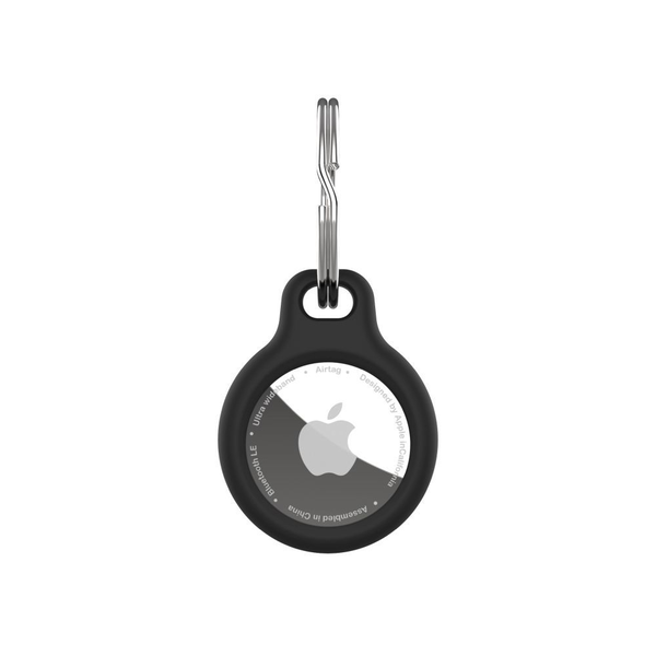 FIXED Silky szilikon tok Apple AirTag-hez, fekete