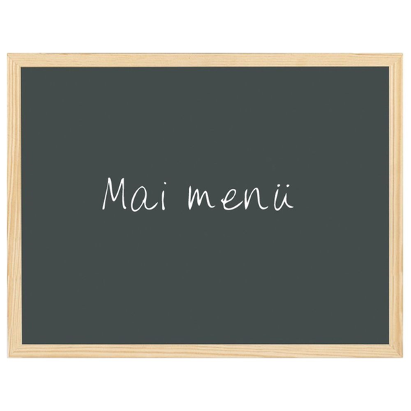 Křídová tabule bi-office, 60x40cm, dřevěný rám