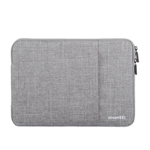 HAWEEL tok álló, textil (univerzális, ütésálló belső réteg, cipzáras, légáteresztő, 15" méret) SZÜRKE "Gigapack csomagolás" (GP-94810) (GP-94810)