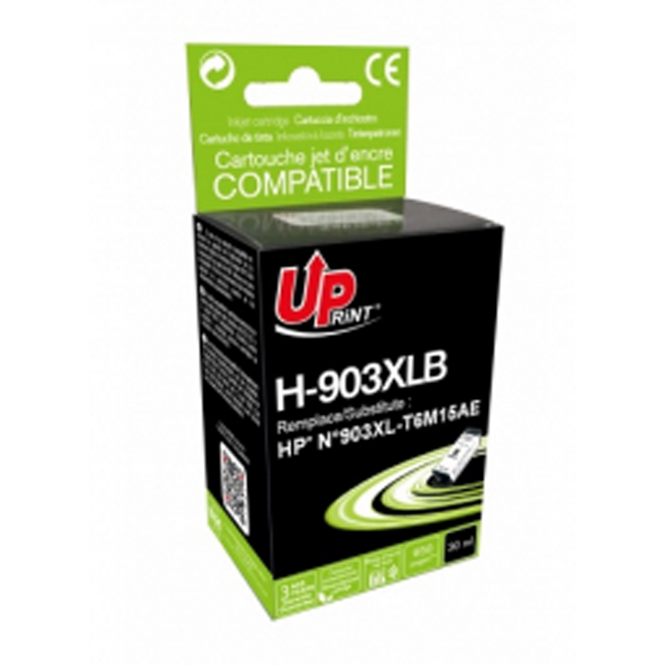 UPrint (HP 903XLB) Utángyártott Tintapatron - Fekete (H-903XLB-UP)
