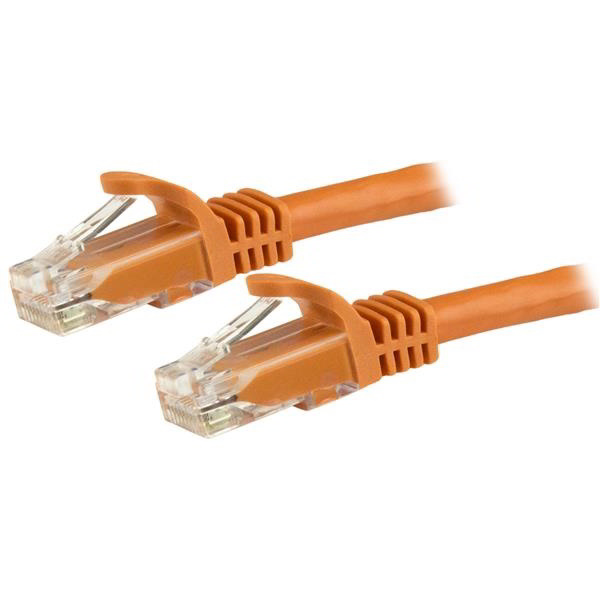 StarTech.com N6PATC50CMOR cavo di rete Arancione 0,5 m U/UTP (UTP)