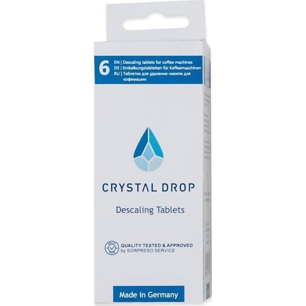  Crystal Drop Descaling tablets CRYSTAL DROP 6 pcs. (Nivona, Miele, Delonghi, Siemens, Bosch, Jura, Melitta