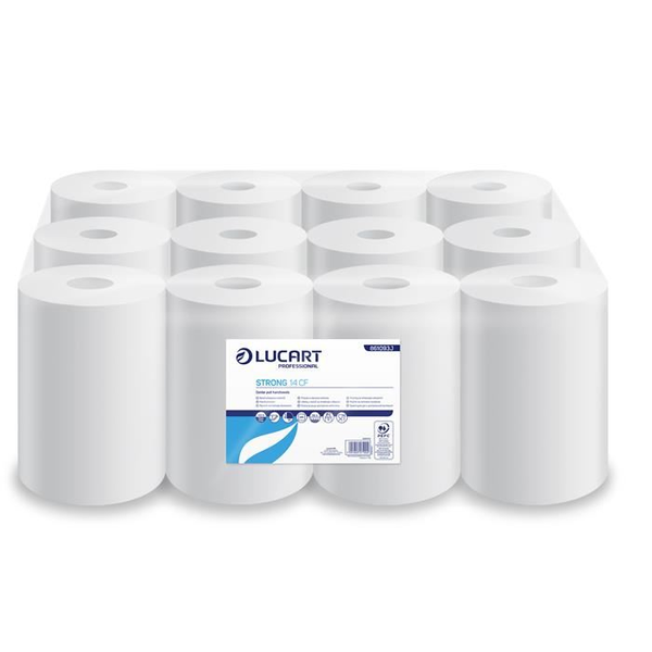 Кърпички, Lucart Strong 14 CF навиващо се вътрешно дозиране снежно бяло (861093)
