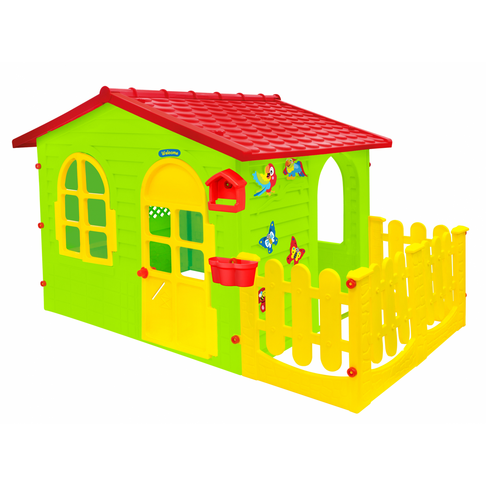 Mochtoys: Kerti házikó kerítéssel - Zöld (12243)