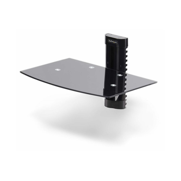 StarTech.com 1B-WALL-MOUNT-SHELF рафт за аудио-видео оборудване Черен Закалено стъкло
