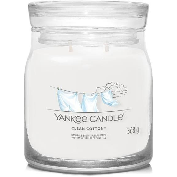 YANKEE CANDLE Signature 2 kanóc Clean Cotton 368 g (5038581128979)