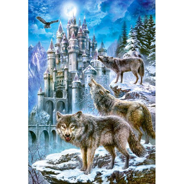 Castorland Wolves and Castle 1500 pcs Puslespil 1500 stk Dyrelivet