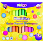  Strigo Plastelina STRIGO, 24 kolorów ( 6 fluorescencyjnych,  6 pastelowych, 12 klasycznych)