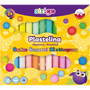  Strigo Plastelina STRIGO, 24 kolorów ( 6 fluorescencyjnych,  6 pastelowych, 12 klasycznych)