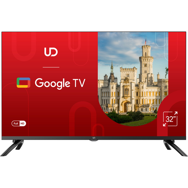 TELEVIZE UD 32 PALCŮ FULL HD LED GOOGLE SMART TV DVBT HEVC BLUETOOTH WIFI