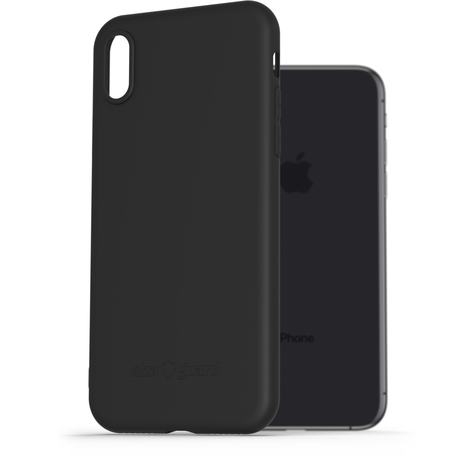 AlzaGuard Matte iPhone X/XS fekete TPU tok (AGD-PCT51B)
